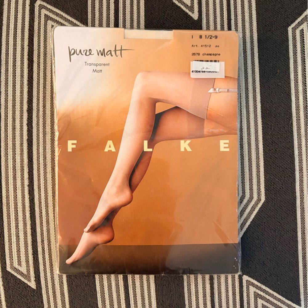 NWT Falke Pure Matte 20 Denier Thigh High Stockings Size S